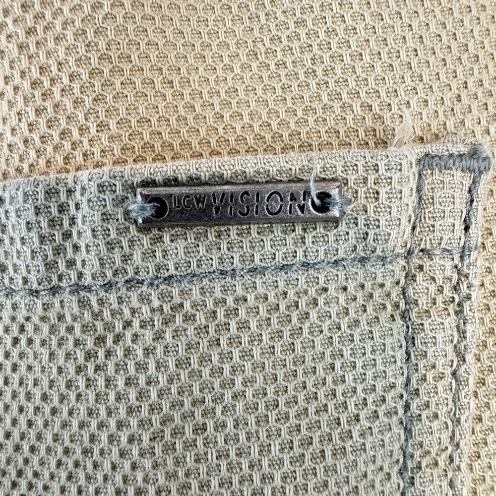 LCW Vision LC Waikiki Shorts White With Blue Distressing 100% Cotton Mens 36 - Picture 3 of 7